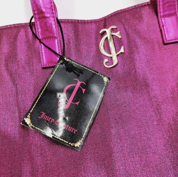 Juicy Couture Metallic Fuchsia Tote - Picture 5 of 16